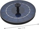9V 3.5W Solar Bird Bath Fountain Pump, Solar Fountain Water Pump, Free Standing Solar Panel Spray Sprinkler Head for Bird Bath Garden