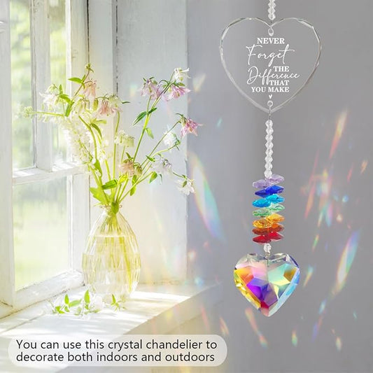 Thank You Gifts for Women Retirement Gift Teacher Gifts for Women Crystal Suncatcher Keepsake Farewell Going Away Appreciation Gift for Coworker Boss Womens Men Nurse Friend
