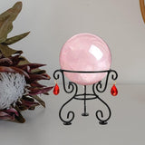ABOOFAN Metal Mosaic Reflective Gazing Globe Base Holder 5.12 Inch Decorative Ball Stand for Garden Patio Outdoor Display