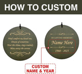 Personalized Sympathy Wind Chime, Sympathy Wind Chimes Gift for The Loss of A Loved One, Commemorative Gifts for Condolences/Funeral, Decorative Wind Chimes Outdoor, Product in USA