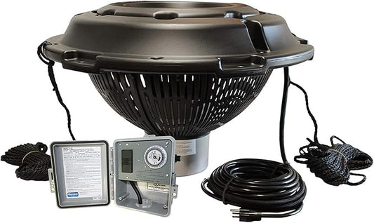 Kasco VFX Series Aerating Pond Fountain - 1/2 Horse Power 120V Single Phase with 50 ft Electric Power Cord | RGB Lighting | Efficient Pond Aeration Systems