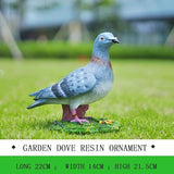 Statues Garden Animal Outdoor Sculpture Pigeon Crafts，Lawn Sculptures Resin，Garden Ornaments Peace Bird，Creative Outdoor Garden Outdoor Garden Summer Decoration for Patio, Yard Art Decora (Set : B)