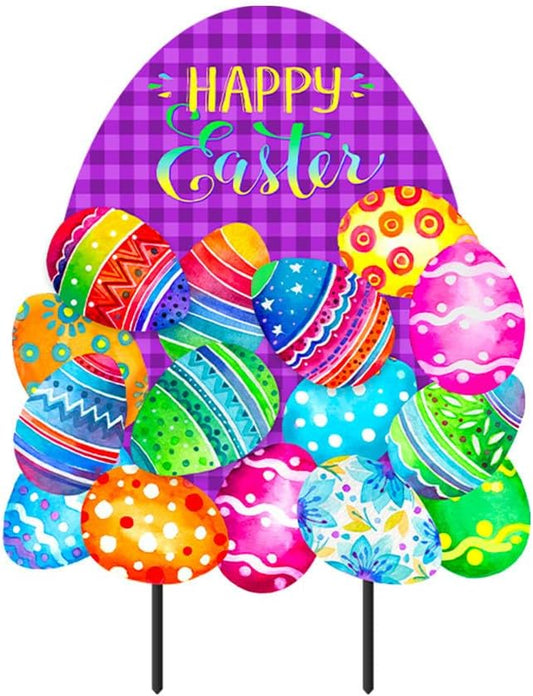 Briarwood Lane Painted Easter Eggs Metal Art