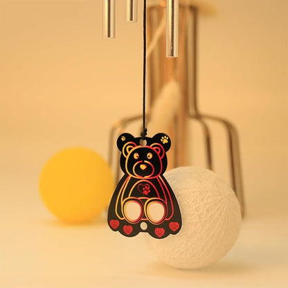 Outdoor Wind Chimes, Memorial Wind Chimes, Cardinal Wind Chimes, Outdoor Garden Decoration Corridor Decorative Wind Chimes, The Best Choice for Mom, Grandma and Sister, A Good Gift Idea(Little Bear)