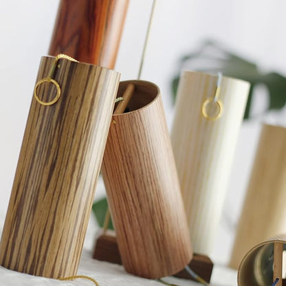Chakra Chimes Natural Bamboo Wind Chimes Meditation Chord Windchime Wind Bell for Home Decoration Zen Mindfulness Crown Chakra