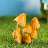 DIYOMR Creative Resin Mushroom Series Fairy Garden Accessories,Mushrooms Figurines Craft Indoor Outdoor Decor for Home DIY Windowsill Tabletop Garden Micro Landscape Decor Bonsai Ornaments, 4Pcs