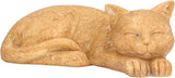 Hapivida Cat Garden Statue for Yard, Garden Memorial Stone Sleeping Cat Statue Decor Outdoor Resin Realistics Sculptures Decoration Gift