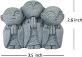 OwMell Japanese Jizo Monk Statue, Buddha Jizo Figurine Memorial Aquarium Statue Ornament - Smiling