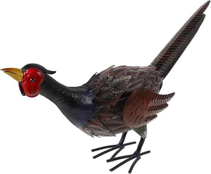 YARNOW Realistic Pheasant Garden Statue Outdoor Decor for Landscape Simulation Pheasant Figurine Iron Sculpture for Lawn and Home Decoration