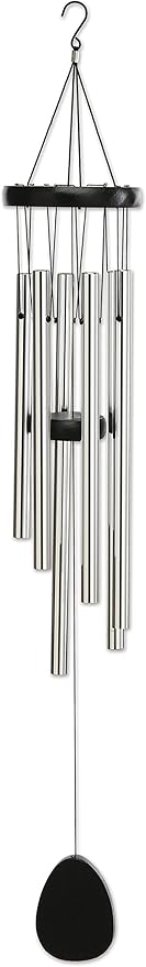 Sunset Vista Designs 92689 Tranquility Metal and Wood Wind Chime, Dark Stained