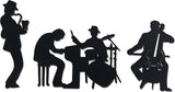 J-Fly Bathroom Decorations for Living Room Western Decor Music Metal Valentine Wall Art Jazz Music Theme Saxophone Wall Hanging Bedroom Office