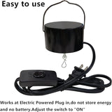 Wind Spinner Motor Plug in,Electric Powered Slow Rotating Motor,Hanging Display Motor for Disco Ball,Baby Crib,Mirror Ball,Spiral,Wind Chime,Sun Catchers Ornament,Garden Decor