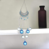 Crystal Peacock Suncatcher Stained Glass Beads Rainbow Maker Window Wall Hanging Prism Pendant Garden Outdoor Home Decor Ornaments