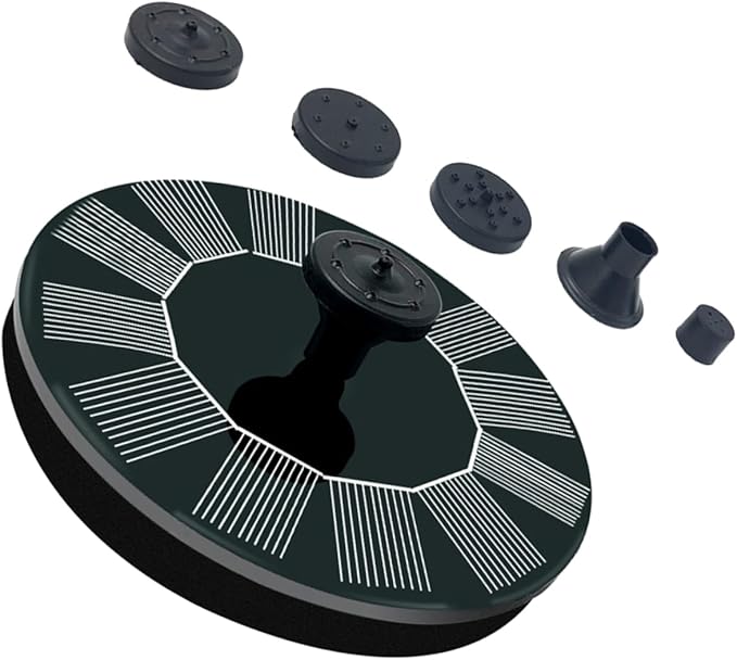 BESPORTBLE Solar Floating Fountain Solar Panel Automatic Water Pump for Bird Bath and Small Outdoor Garden Decoration and Efficient Water Circulation