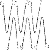 YINGFENG 6 Pack 19.7Inches Black Hanging Chains, Garden Plant Hangers, for Bird Feeders, Billboards, Chalkboards, Planters, Lanterns, Wind Chimes and Decorative Ornaments