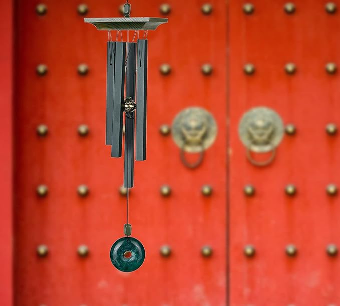 Woodstock Chimes Signature Collection, Woodstock Jade Chime, 22'' Decor Designs Wind Chimes for Outdoor, Patio, Home or Garden Décor (JC)