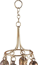 Rustic Wind Chimes for Outside – Handcrafted Tiered Bell Chime with Deep Tone – 16” Copper Coated Bronze Finish Metal Wind Chime for Garden Decor, Porch, Yard, Patio – Farmhouse Outdoor Decoration