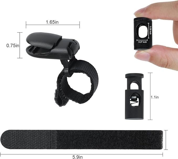 HOOSUN 20 Pack Garden Flag Clips And Stoppers,Tiger Clips Spring Stoppers for Garden Flags Holder,Yard Flag Holder Clip for Small Flags