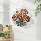 Beautiful Floral Window Decor, Acrylic Window Hanging Suncatcher, Home Garden Decorations, Christmas Mother's Day Valentine's Day Ornaments, Housewarming Gifts, Festival Gifts for Mom Her