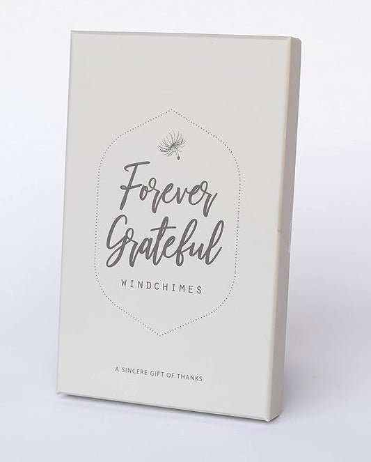 Forever Grateful Wind Chime with Engraved Thank You Message - Unique Gift of Gratitude/Appreciation Gift/Thank You Gift for Special Friend/Family/Coworkers/Teachers/Mentor