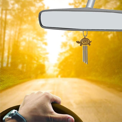 Jacob's Musical Car Charm, Turtle Spiral, Mini Wind Chime