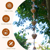 9.2FT Rain Chain for Outside, Rain Chain with 12 Butterfly Cups Adjustable Rain Chains for Gutters, Eaves, Drainage, Replacement for Downpout