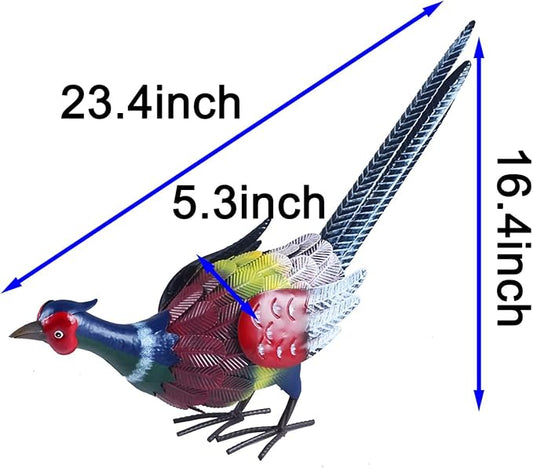 Rooster Statue Chicken Sculpture Garden Decoration Metal Yard Art for Yard Outdoor Decoration