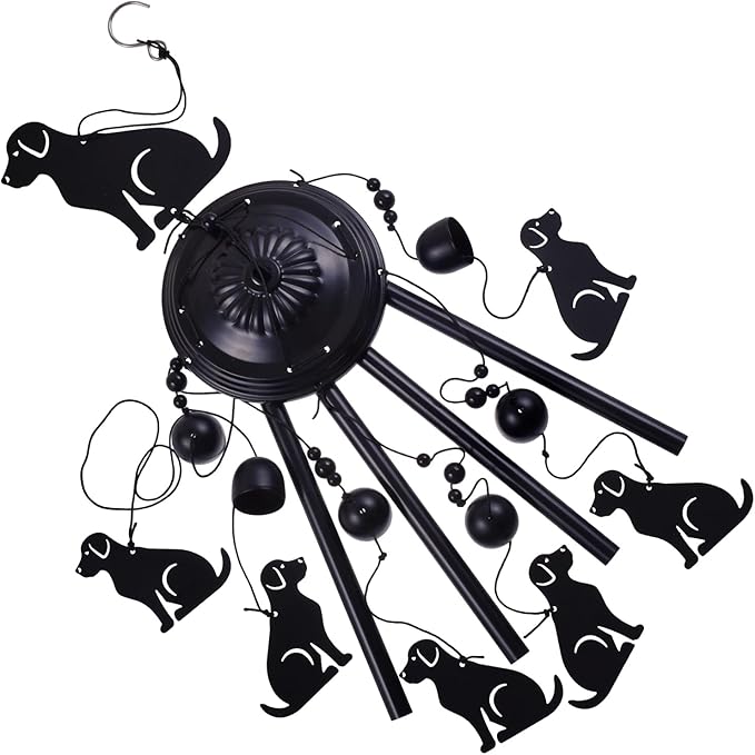 Dogs Wind Chimes Outdoor Decor, Mobile Wind Catcher, Retro Wind Bells, Blessing Wind Chime, Memorial Windchimes for Home, Balcony, Yard, Room, Xmas, Party, Indoor, Garden Decoration, Gifts for Mom