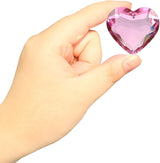 Together-life 2 Pack Heart Crystal Ball Prism Pendant, Clear Glass Crystal Suncatcher Rainbow Maker for Window, Indoor Outdoor Garden Hanging Décor(Pink)