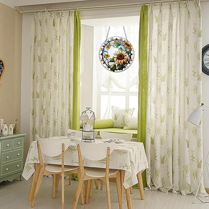 5.9'' Sunflower Acrylic Window Hanging Flower Sun Catcher Decor Stained Panel Hangings Wall Art Decor Gift for Daughter,Mom,Grandma (Style D)
