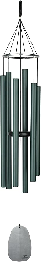 Woodstock Chimes Signature Collection, Bells of Paradise, Rainforest Green 44", Decor Designs Wind Chimes for Outdoor, Patio, Home or Garden Décor (BPLRG)