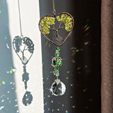 H&D HYALINE & DORA Tree of Life Car Rearview Mirror Hanging Ornament Pendant Accessories Fengshui Suncatcher (Green)