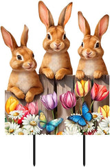 Briarwood Lane Bunny Greeting Metal Art