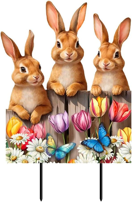 Briarwood Lane Bunny Greeting Metal Art