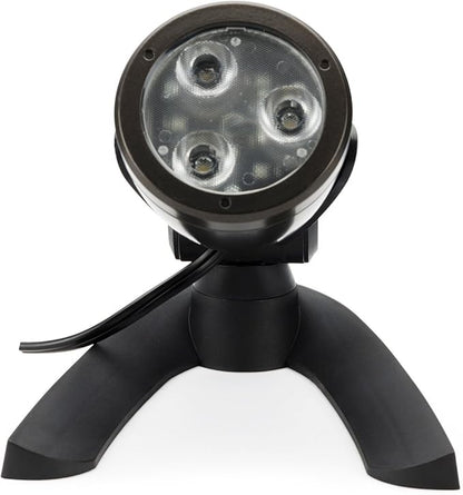 Aquascape 3-Watt Submersible Underwater Warm White LED Spotlight for Ponds, Water Features & Landscape Lighting, 84033
