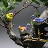 MAOMIA Miniature Bird Decorative Figurines 3 Pcs Mini Bird Figures Animal Model Toys Fairy Garden Decoration Plant Flower Pots Ornaments