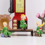 Garden Ornaments Decor Statue Outdoor,Abstract Unique Statue Sculpture Creative Statues and Sculptures Outdoor Decor for Garden,Miniature Cute Little Prince Fairy Garden Figurines Micro Land