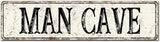 Madcolitote Personalized Man Cave Street Sign Vintage Man Cave Wood Signs Wall Art Rustic Wall Decorations for Living Room Home Decor for Home Man Cave Door Porch Garden Party 6x24in