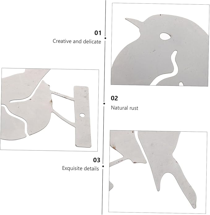 KESYOO Iron Arts Bird Garden Decor Creative Bird Shape Ornament for Outdoor and Indoor Spaces Iron Craftsmanship Unique for Decor