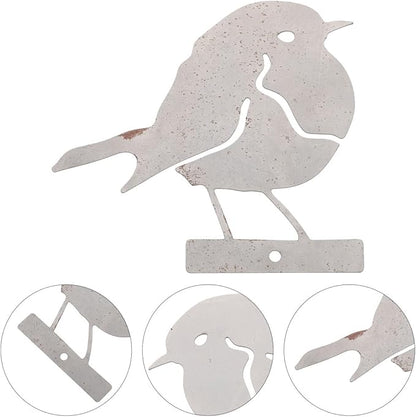 Bird Garden Decor Statue Iron Shaped Outdoor Ornament for Lawn and Garden Decoration Unique Rustic Style Durable and Sturdy Design