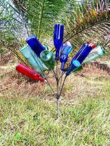 USA Classic Bottletree Bush Bottle Tree Southern Wine - MINI Classic Holds 16 Bottles. Heavy Duty Solid Steel and Made in USA.