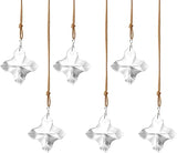 2.7in Hanging Crystal Cross Prisms Ornaments for Easter Tree Window Hanging Glass Ornaments for Home Office Car Decor