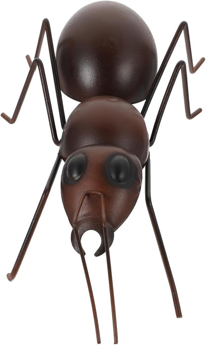Toyvian 1pc Iron Ant Statue Figurine for Garden and Balcony Decoration Creative Ant Design Garden Ornament for Outdoor Spaces Craft for Lawn and Patio Decor