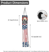 Jeiento 40Inch US Flag with Eagle Windsock Flag 2 Pack American Flag Wind Socks Independence Day Outdoor Hanging Decoration Celebrate 250 Years Anniversary Windsock for Garden/Yard/Tree,Spring Decor