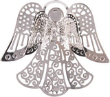 longsheng 10pcs Silver Angel Hanging Suncatcher DIY Metal Parts Hand-Crafts Pendant Ornament Drop