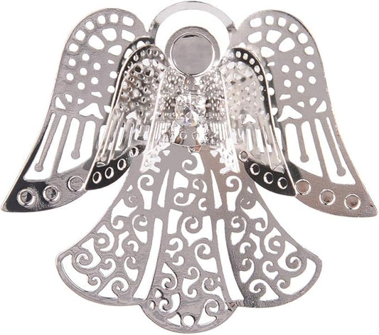 longsheng 10pcs Silver Angel Hanging Suncatcher DIY Metal Parts Hand-Crafts Pendant Ornament Drop