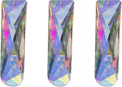 Crystal Prism Suncatcher DIY, 3pc Rectangular Prism Sparkling suncatchers for Windows Hanging, Car, Garden & Home Décor