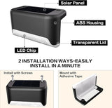 BKBB PPBB Solar Deck Lights Outdoor, 12 Pcs Solar Step Lights, Waterproof LED Solar Lights for Outdoor Stairs, Step, Fence, Yard, Patio, Railing, Garden and Pathway