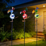 Viveta 3 Pack Garden Solar Lights, Bird Solar Figurine Lights Stake, Decorative Outdoor Solar Lights Waterproof for Garden Pathway Patio