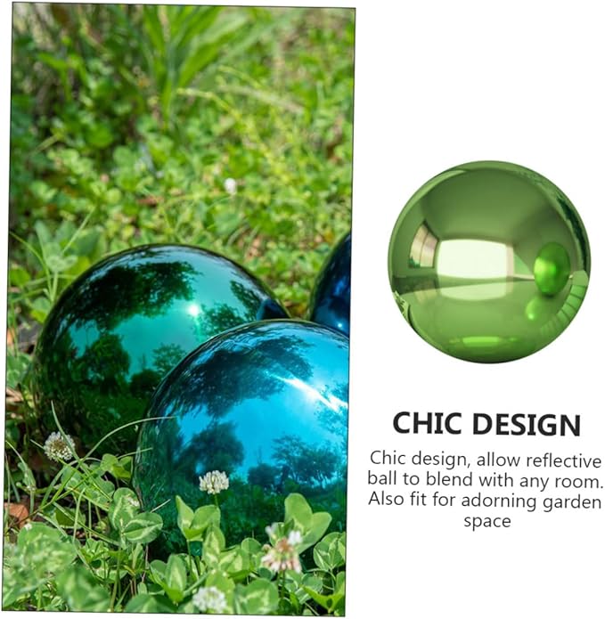Stainless Steel Gazing Ball 6 Inch Polished Mirror Garden Sphere Decorative Outdoor Reflection Globe Metal Garden Ball Decor
